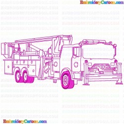 Truck 14 Embroidery Design