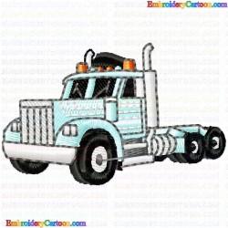 Truck 71 Embroidery Design