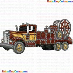 Truck 80 Embroidery Design