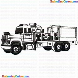 Truck 81 Embroidery Design