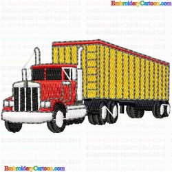 Truck 84 Embroidery Design