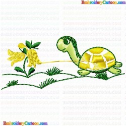 Turtle 11 Embroidery Design