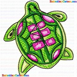 Turtle 14 Embroidery Design