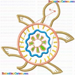 Turtle 17 Embroidery Design