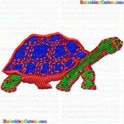 Turtle 18 Embroidery Design