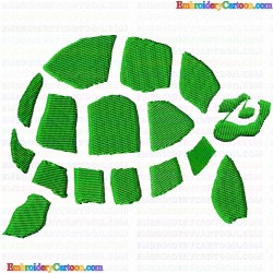 Turtle 19 Embroidery Design