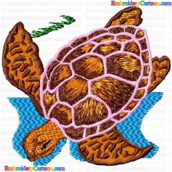 Turtle 25 Embroidery Design