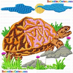 Turtle 26 Embroidery Design