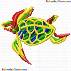 Turtle 2 Embroidery Design