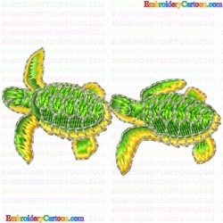 Turtle 4 Embroidery Design