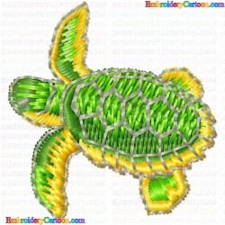 Turtle 5 Embroidery Design