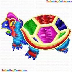 Turtle 6 Embroidery Design