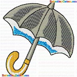Umbrella 17 Embroidery Design