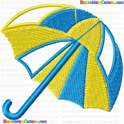 Umbrella 2 Embroidery Design