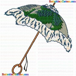 Umbrella 3 Embroidery Design