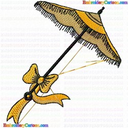 Umbrella 6 Embroidery Design