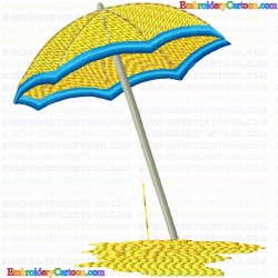 Umbrella 7 Embroidery Design