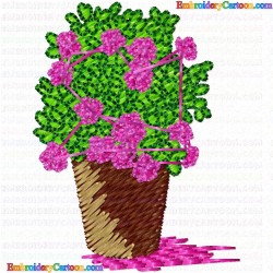 Vase for Flowers 105 Embroidery Design