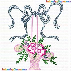 Vase for Flowers 126 Embroidery Design