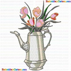 Vase for Flowers 127 Embroidery Design