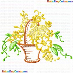 Vase for Flowers 133 Embroidery Design