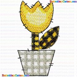 Vase for Flowers 19 Embroidery Design