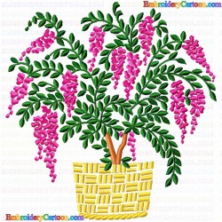 Vase for Flowers 27 Embroidery Design