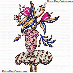 Vase for Flowers 31 Embroidery Design