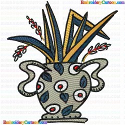 Vase for Flowers 47 Embroidery Design