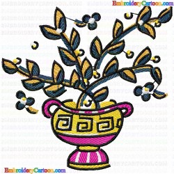 Vase for Flowers 53 Embroidery Design