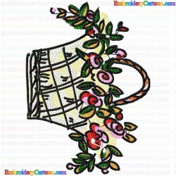 Vase for Flowers 57 Embroidery Design