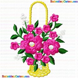 Vase for Flowers 5 Embroidery Design
