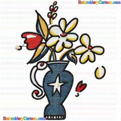 Vase for Flowers 61 Embroidery Design