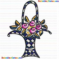 Vase for Flowers 62 Embroidery Design