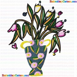 Vase for Flowers 63 Embroidery Design