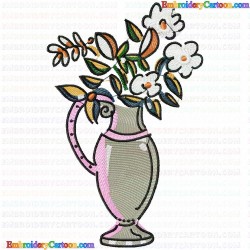 Vase for Flowers 67 Embroidery Design