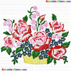 Vase for Flowers 6 Embroidery Design