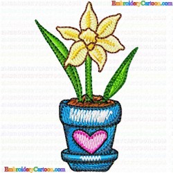 Vase for Flowers 90 Embroidery Design