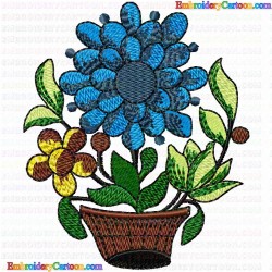 Vase for Flowers 92 Embroidery Design