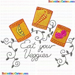 Vegetable 17 Embroidery Design