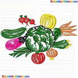 Vegetable 2 Embroidery Design