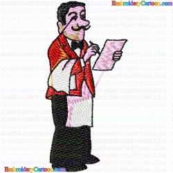 Waiter 1 Embroidery Design