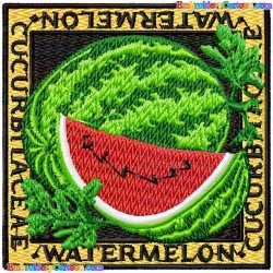 Watermelon 13 Embroidery Design