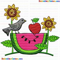 Watermelon 15 Embroidery Design