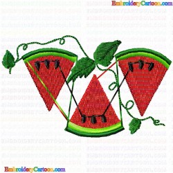 Watermelon 5 Embroidery Design