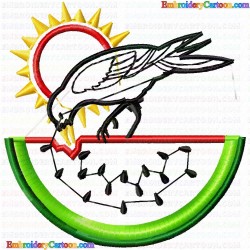 Watermelon 8 Embroidery Design