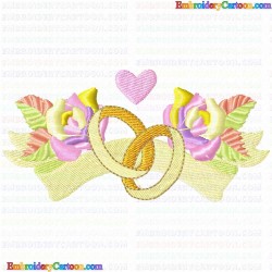 Weddings 3 Embroidery Design