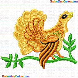 Wild Turkey Bird 1 Embroidery Design