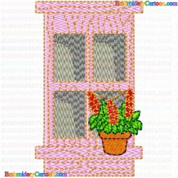 Windows 2 Embroidery Design