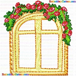 Windows 3 Embroidery Design